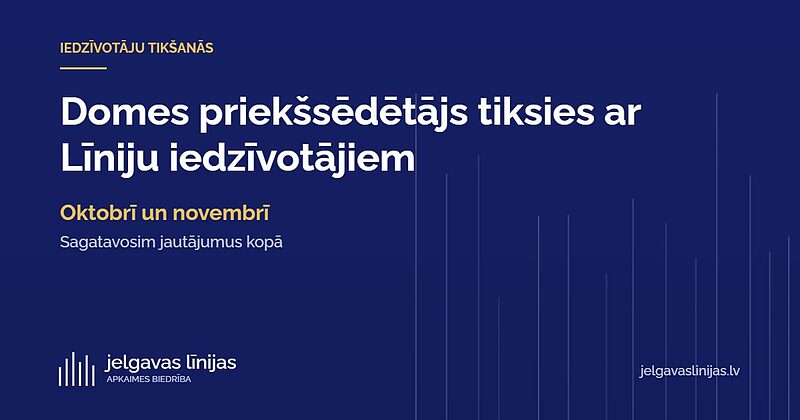 Domes priekšsēdētājs Mārtiņš Daģis tiksies ar Līniju un Miezītes iedzīvotājiem – sagatavosim jautājumus kopā