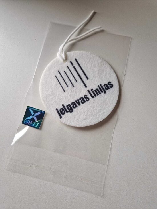 Gaisa atsvaidzinātājs ar biedrības logo